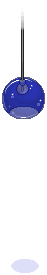 Deep Blue Plasto Hanging Light 