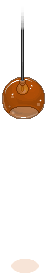 Orange Plasto Hanging Light 