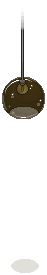 Brown Plasto Hanging Light 