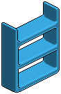 Sky Blue Plasto Shelves 