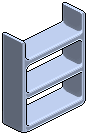 Blue Satin Plasto Shelves 