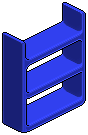 Deep Blue Plasto Shelves 