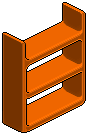 Orange Plasto Shelves 