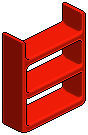 Red Plasto Shelves 