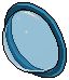 Sky Blue Plasto Curved Porthole 