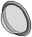 Grey Plasto Curved Porthole 