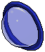 Deep Blue Plasto Curved Porthole 
