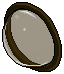 Brown Plasto Curved Porthole 