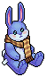 Blue Scarf Bunny