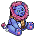 Blue Scarf Lion