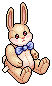 Brown Bow Bunny
