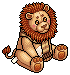 Brown Scarf Lion