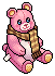 Pink Scarf Bear
