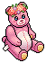 Pink Flower Crown Bear