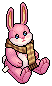 Pink Scarf Bunny