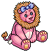 Pink Bow Lion