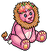 Pink Flower Crown Lion