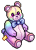 Rainbow Bow Bear