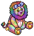 Rainbow Bow Lion