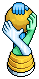 Gold Football Trophy