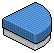 Blue Quarter-Round