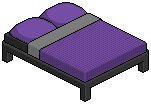 Dark Pura Double Bed (Purple)