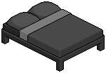Dark Pura Double Bed (Grey)