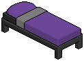 Dark Pura Single Bed (Purple)