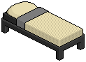 Dark Pura Single Bed (Beige)