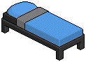 Dark Pura Single Bed (Blue)