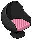 Dark Pura Egg Chair (Pink)