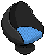 Dark Pura Egg Chair (Blue)