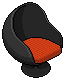 Dark Pura Egg Chair (Red)