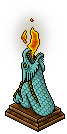 Teal Dragon Lamp