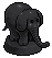 Rare Black Elephant Statue