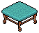 Turquoise Piano Chair
