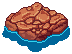 Partially Submerged Rock