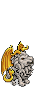 Gilded Chimera Statue
