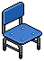 Blue School Chair