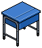 Blue School Desk