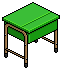 Green School Desk