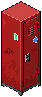 Red School Locker