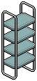 Aquamarine Bookcase