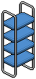 Blue Bookcase