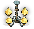Pale Blue Silo Chandelier