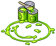Green Smiley Paint