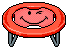 Red Smiley Trampoline