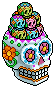Colorful Candy Skull