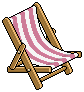Pink Deck Chair