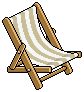 Beige Deck Chair